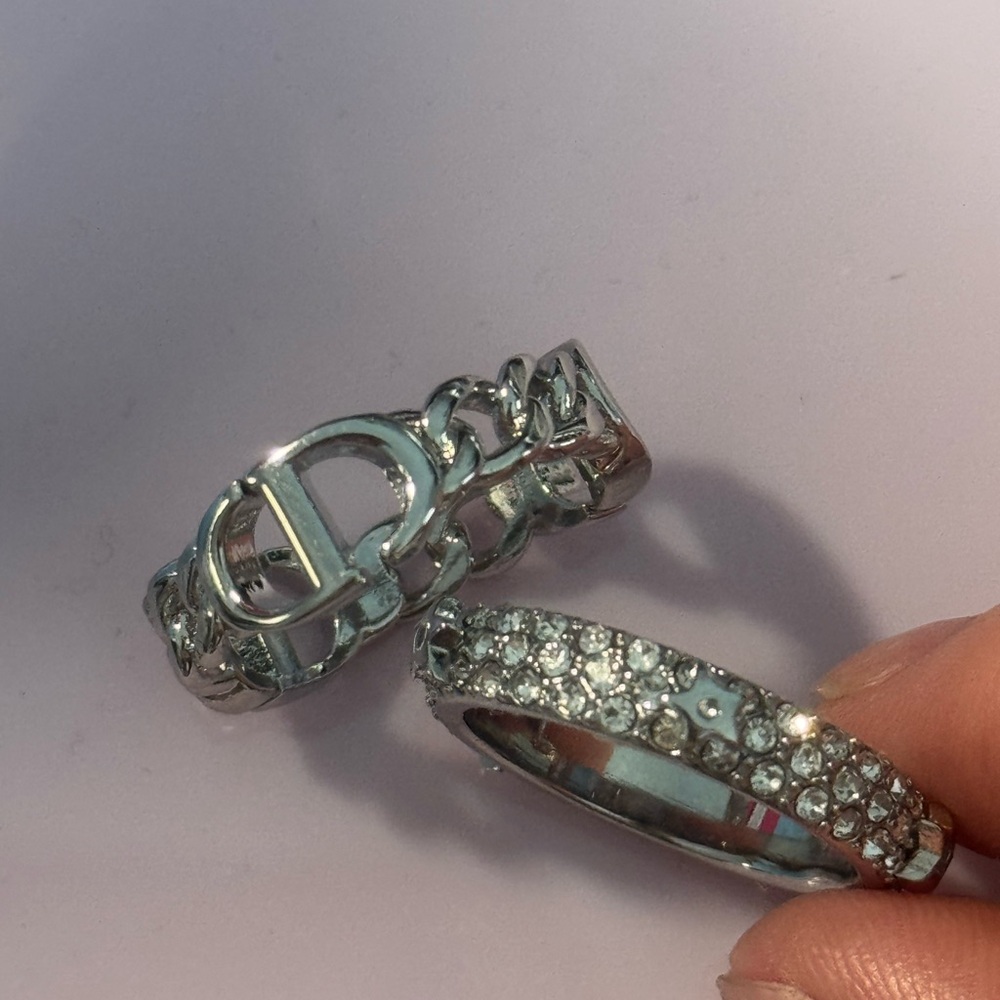 Christian Dior ring set sz 7